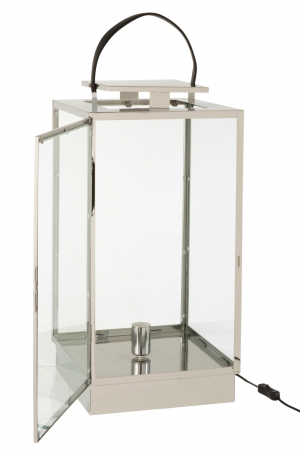 Veioza Lamp, Metal, Argintiu, 31.5x30x76 cm [3]