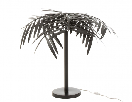 ILUMINAT - Veioza Leaf, Metal/Fier, Negru, 60x60x73 cm