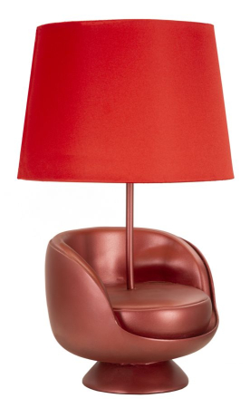 Veioza Mid-century, rosie, ø 26x43 cm [1]