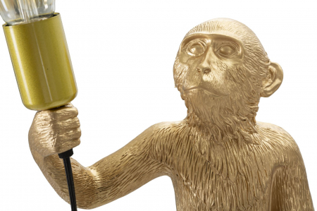 Veioză, Monkey, Auriu, Cm Ø 26X34X55 [4]