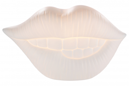 ILUMINAT - Veioza Mouth, Portelan, Alb, 29.5x17x13 cm