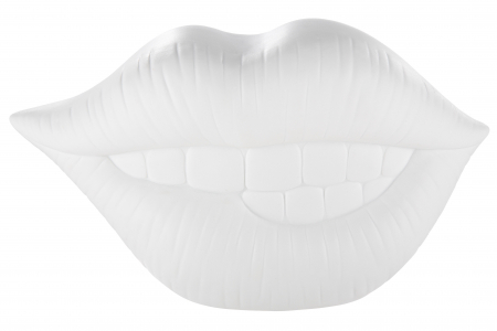 Veioza Mouth, Portelan, Alb, 29.5x17x13 cm [3]