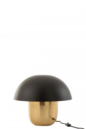 Veioza Mushroom, Metal/Fier, Negru/Auriu, 40x40x35 cm [1]