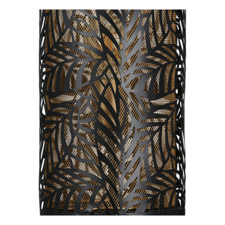 Veioza Nature, metal, negru/auriu, 43.5x16 cm [2]