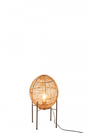 Veioza On Frame, Rattan/Bambus, Natural, 30x30x53 cm [2]