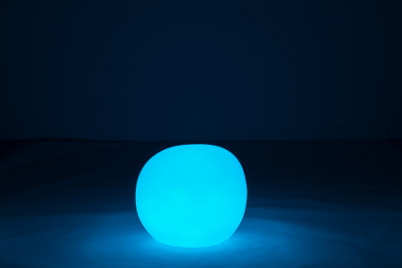 Veioza Outdoors LED, Plastic/Fibre sintetice, Alb/Multicolor, 46.5x46.5x42 cm [10]