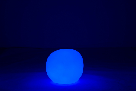 Veioza Outdoors LED, Plastic/Fibre sintetice, Alb/Multicolor, 46.5x46.5x42 cm [12]