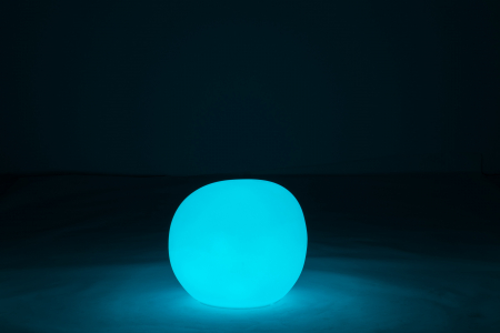Veioza Outdoors LED, Plastic/Fibre sintetice, Alb/Multicolor, 46.5x46.5x42 cm [9]