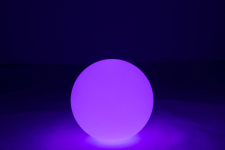 Veioza Outdoors LED, Plastic/Fibre sintetice, Alb/Multicolor, 50x50x50 cm [10]