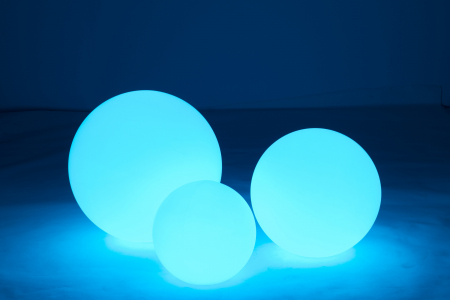 Veioza Outdoors LED, Plastic/Fibre sintetice, Alb/Multicolor, 50x50x50 cm [13]