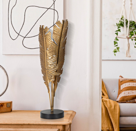Veioza Palm, Fier, Auriu, 64x26x26 cm [6]