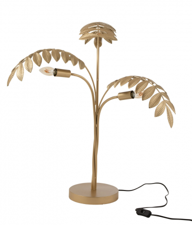 ILUMINAT - Veioza Palm, Zinc, Auriu, 65.5x53x67.5 cm