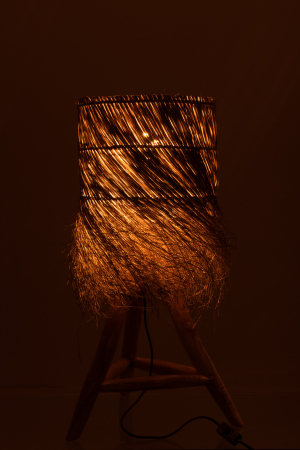 Veioza Rafi, Rattan/Bambus, Natural, 48x48x66.5 cm [2]