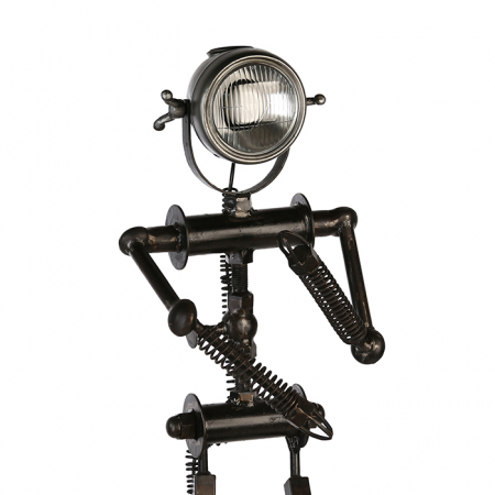 Veioza Robot, fier,negru, 20x30x82 cm [1]