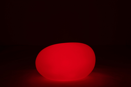 Veioza Stone, Plastic/Fibre sintetice, Alb/Multicolor, 82.5x62x65 cm [1]