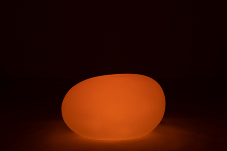 Veioza Stone, Plastic/Fibre sintetice, Alb/Multicolor, 82.5x62x65 cm [2]