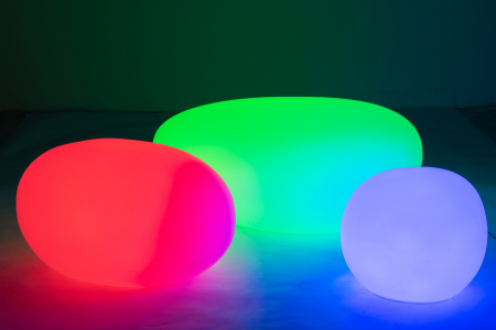 Veioza Table, Plastic/Fibre sintetice, Alb/Multicolor, 111x80x50 cm [17]