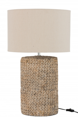 SALE % - Veioza Thick, Fibre sintetice/Ciment, Natural, 42x42x67 cm