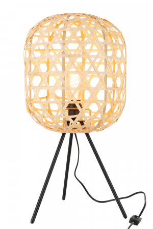 Veioza Tripod, Metal/Fier, Natural, 30x30x58 cm [1]