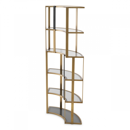 Vitrina, Clio Corner finisaj alamă, Dims: W. 115 | D. 37 | H. 240  (CM) [2]