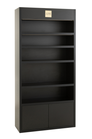Bufete si dulapuri - Vitrina, Led, J-Line Negru
