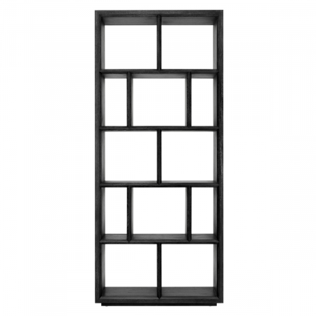 Vitrina, Marguesa S, furnir din stejar, gri cărbune, Dims: W. 100 | D. 40 | H. 230  (CM) [2]