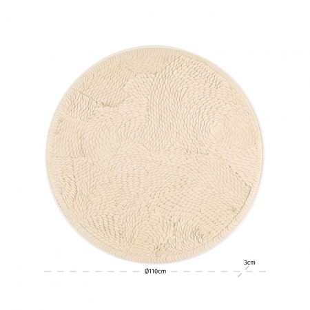 Tablou Flow (Alb), Dims: 110.0 x 110.0 x 3.0 cm [3]