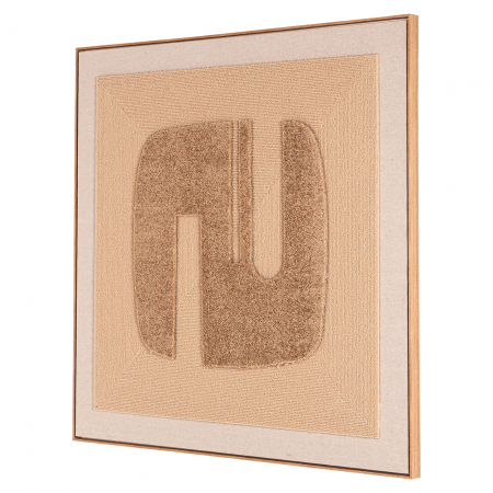 Tablou Seda (Auriu), Dims: 100.0 x 100.0 x 5.0 cm [2]