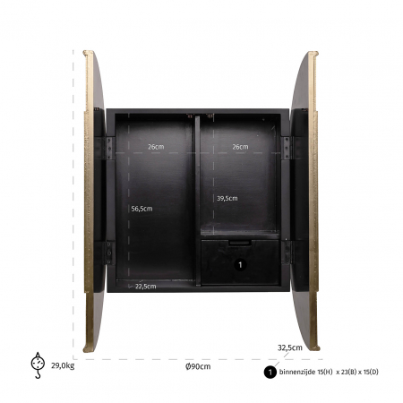 Dulap de perete Bowie [4]