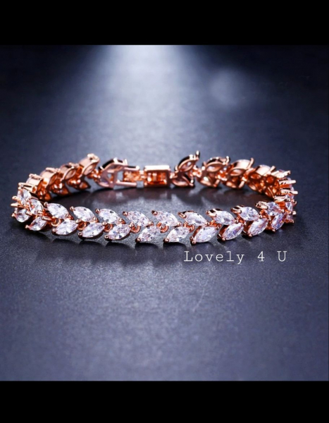 BRATARA ROSE GOLD, BRATARA ZIRCONIU CUBIC, BRATARA MIREASA, BRATARA MIRESE, BRATARA AUR ROSE GOLD, BIJUTERI ROSE GOLD, BIJUTERII MIREASA, ACCESORI MIREASA, ACCESORII NUNTA, BIJUTERI NUNTA, SET MIREASA [7]