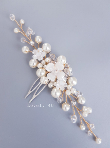 Agrafa mireasa, accesorii mirese, Accesorii LOVELY 4 U, Pieptam mireasa, Diadema mireasa, Bijuterii mireasa, Clama , Accesorii de par mireasa, Agrafe coc mireasa, [6]