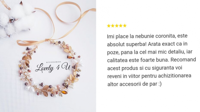 Accesoriu elegant auriu Jamille [6]