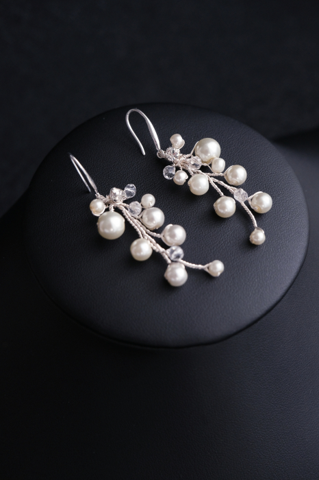 Bijuterii mireasa, Cercei lungi mireasa, CERCEI cu PERLE, cercei lovely 4u, cercei cluj mireasa, cercei discreti, cercei eleganti mireasa, cercei handmade, cercei mireasa, cercei picaturi mireasa, [2]
