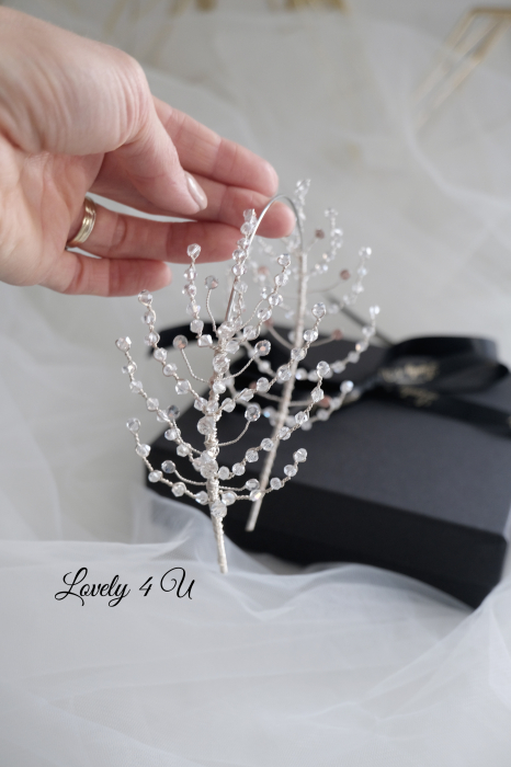 coronita swarovski, Coronita dubla mireasa,  coronita swarovski mireasa , , bentita mireasa cu pietricele, bentita mireasa cu cristale, accesorii de par mirese, diademe, accesorii de lux mireasa, accesorii lovely 4 u, accesorii  finute mireasa, accesorii mireasa, coronita si coafuri mireasa, [9]