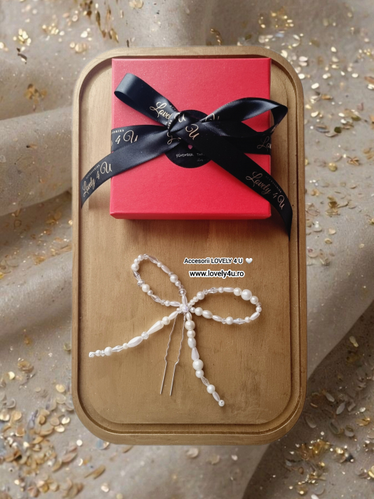 Agrafa funda cu perle, fundita eleganta, funda perle handmade, argint, perle, cristale , agrafa par mireasa, agrafa coc mireasa, bijuterii funda, accesorii lovely 4u, set accesorii mireasa, mireasa timisoara, accesorii mireasa bucuresti, accesorii mireasa brasov, accesorii mireasa clul, accesorii mireasa timisoara [2]