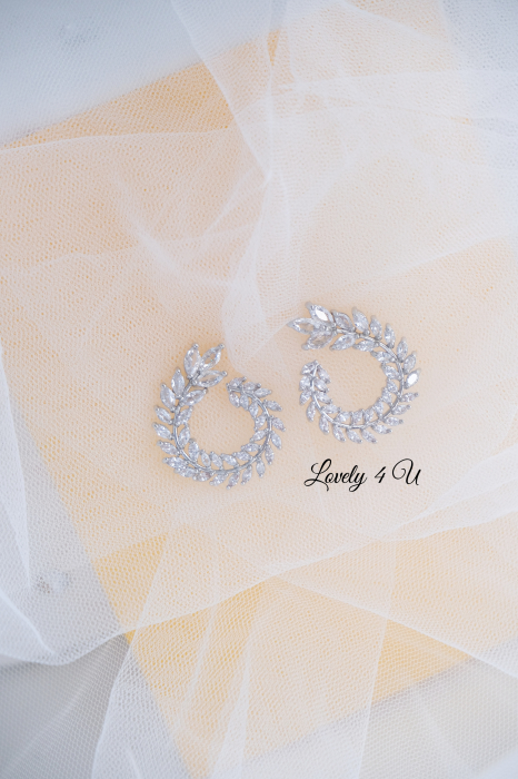 Cercei mireasa, Bijuterii mireasa, CERCEI LOVELY 4 U, CERCEI ELEGANTI,CERCEI PREMIUM, CERCEI zirconiu, CERCEI DE LUX, CERCEI NUNTA, NUNTA 2024, ACCESORII NUNTA, ACCESORII LOVELY 4U, BIJUTERI ,  set mireasa, set nunta, seturi handmade mireasa, Cercei mireasa, Bijuterii mireasa, cercei lungi mireasa, cercei argintii mireasa, set diadema si cercei mireasa, cercei nasa [10]