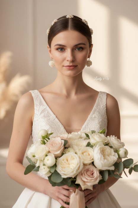 DIADEMA PAPADIE, ACCESORII PAR PAPADIE, BIJUTERII PAPADIE, AGRAFA DE PAR MIREASA, TIARA MIREASA, ACCESORII MINUMALISTE, CORONITA MIREASA, ACCESORII LOVELY 4 U, BIJUTERII NUNTA, CORDELUTA MIREASA,TIARA [4]