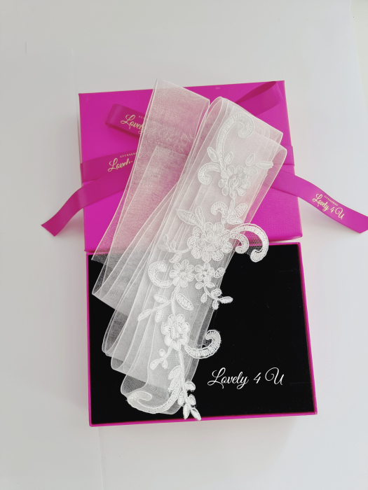 Accesorii Lovely 4 u, Accesorii dezgatitul miresei, Accesorii talie mireasa, Cordon mireasa, Esarfa pentru dezgatit, Accesorii mireasa dezgatit, Esarfe mireasa, Esarfa dezgatitul miresei, Bentita mireasa, Coronita mireasa, [8]