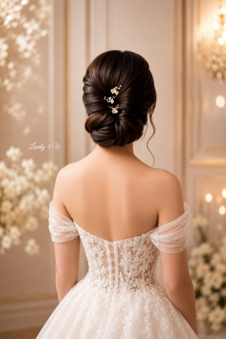 AGRAFE PAR MIREASA, AGRAFE CU FLORI MIREASA, PIN COC MIREASA, AGRAFE MIREASA, ACCESORII CU FLORI MIREASĂ, SET AGRAFE MIREASA, [3]