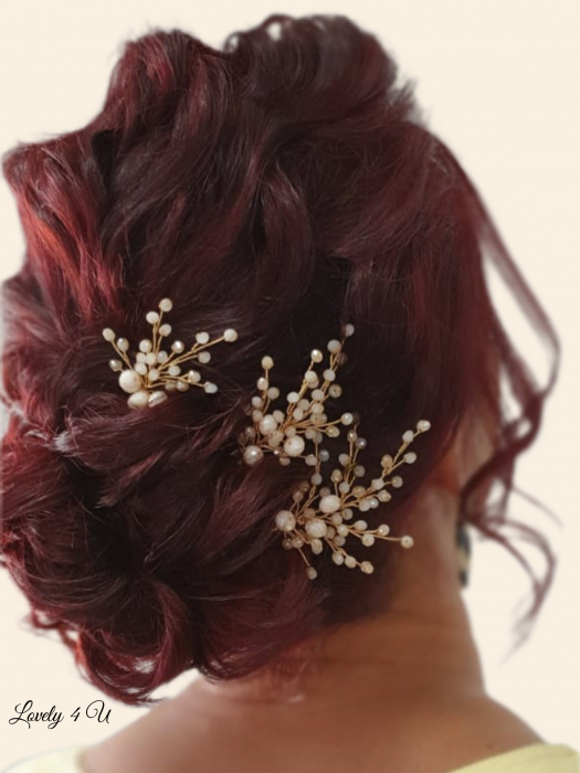 Anca - SET AGRAFE CU PIETRICELE - ACCESORII DE PĂR [3]