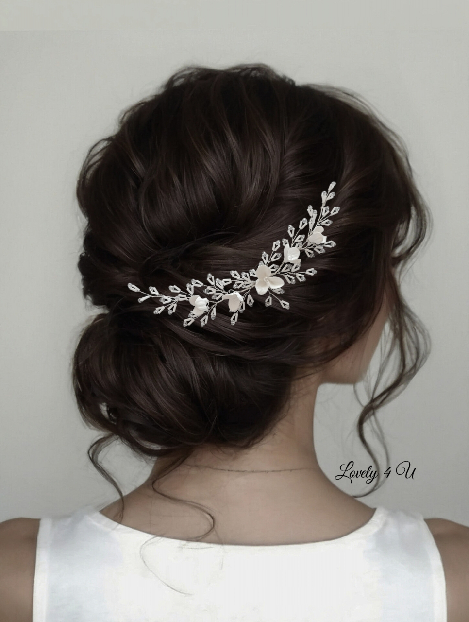 accesorii cu perle mireasă, bentiță mireasa, accesorii Lovely 4 U, bijuterii par mireasă, diadema par mireasa,Clama par, accesoriu lateral, accesoriu mireasa, accesoriu par, argintiu, auriu, bucuresti, cluj, diadema mireasa, flori, frunze, iasi, pieptene mireasa, [11]