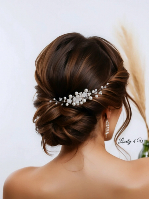 Agrafa mireasa, accesorii mirese, Accesorii LOVELY 4 U, Pieptam mireasa, Diadema mireasa, Bijuterii mireasa, Clama , Accesorii de par mireasa, Agrafe coc mireasa, [3]