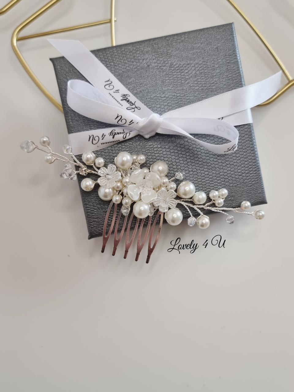 Agrafa mireasa, accesorii mirese, Accesorii LOVELY 4 U, Pieptam mireasa, Diadema mireasa, Bijuterii mireasa, Clama , Accesorii de par mireasa, Agrafe coc mireasa, [6]