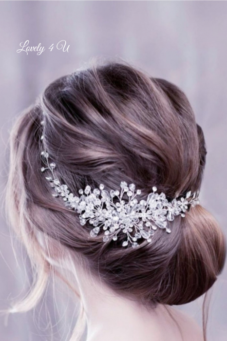 DIADEMA MIREASA, ACCESORII PAR MIREASA, DIADEME MIRESE, CORONITA MIREASA, BIJUTERII MIREASA 2023, PIEPTAN MIREASA CU CRISTALE, PIEPTAN VOAL MIREASA, AGRAFA PAR MIREASA, ACCESORII CU PIETRE, LOVELY 4 U [2]