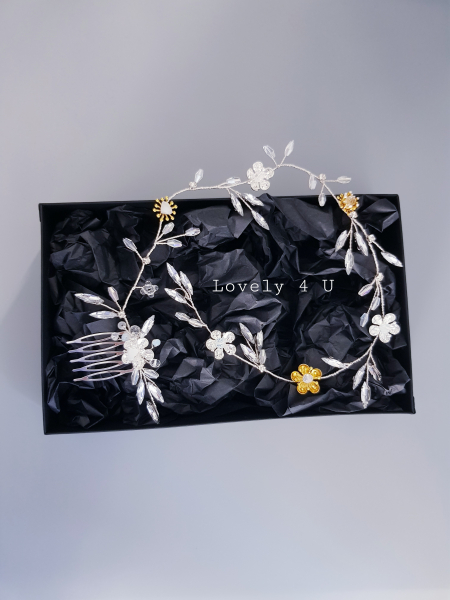 PIEPTAN MIREASA, DIADEMA MIREASA, ACCESORIU PAR MIREASA, ACCESORII DE PAR MIRESE, ACCESORII NUNTA, ACCESORII CU PERLE, DIADEMA CU PERLE, PIEPTAN VOAL MIREASA, BIJUTERII PAR MIREASA, CORONITA, TIARA [2]