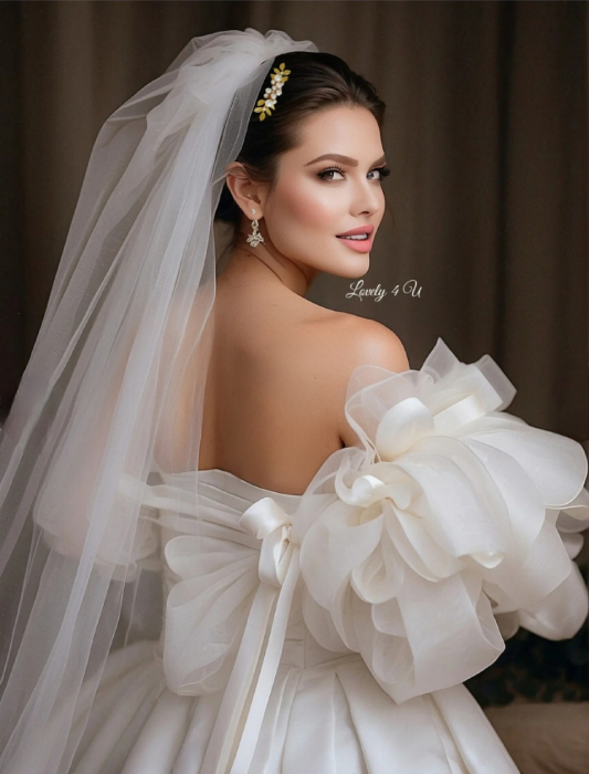 PIEPTAN MIREASA, DIADEMA MIREASA, ACCESORIU PAR MIREASA, ACCESORII DE PAR MIRESE, ACCESORII NUNTA, ACCESORII CU PERLE, DIADEMA CU PERLE, PIEPTAN VOAL MIREASA, BIJUTERII PAR MIREASA, CORONITA, TIARA [5]