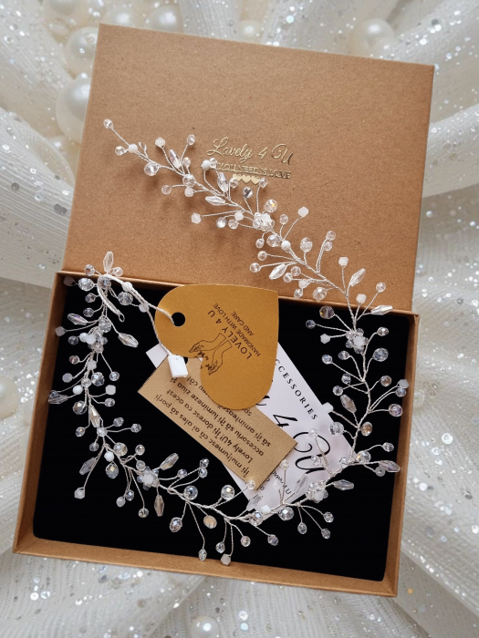 BENTITA MIREASA, DIADEMA FLEXIBILA MIREASA, ACCESORII PAR MIREASA, BENTITA  CU PERLE MIREASA, ACCESORII DE PAR MIREASA, CORONITA MIREASA, CORONITA FLEXIBILA MIREASA, BENTITE MIRESE, ACCESORII NUNTA [10]