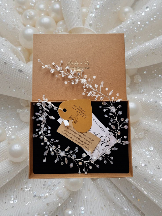 BENTITA MIREASA, DIADEMA FLEXIBILA MIREASA, ACCESORII PAR MIREASA, BENTITA  CU PERLE MIREASA, ACCESORII DE PAR MIREASA, CORONITA MIREASA, CORONITA FLEXIBILA MIREASA, BENTITE MIRESE, ACCESORII NUNTA [11]