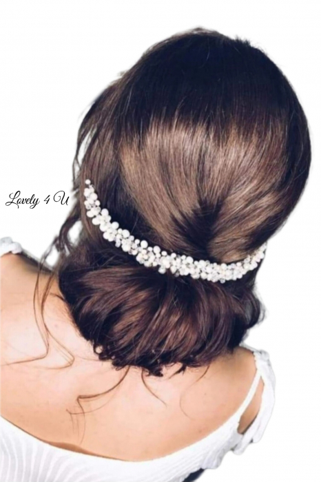 CCESORIU SCURT MIREASA, BENTITA MIREASA< CORONITA CU PERLE, BENTITA , DIADEMA MIREASA, AGRAFA MIREASA, TIARA, ACCESORII DE PAR MIREASA, ACCESORII LOVELY4 U, COLIER CU PERLE ALBE, BIJUTERII MIREASA, [8]