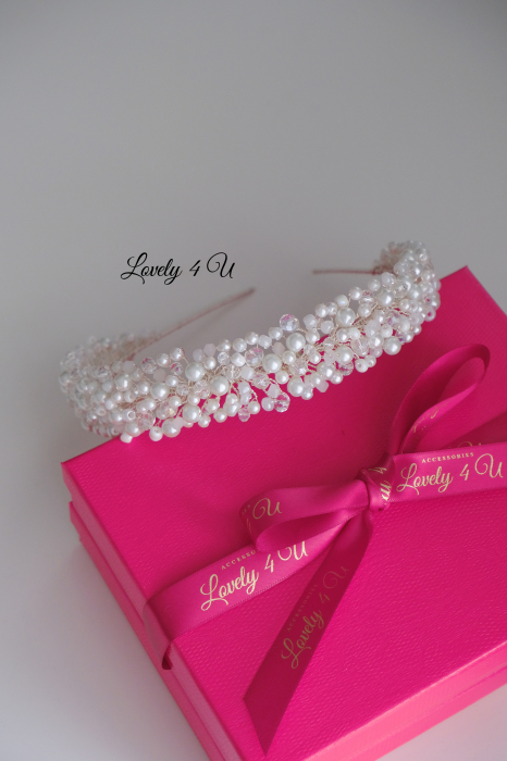 CORONITA MIREASA CU PERLE, ACCESORII DE PAR PENTRU MIRESE, CORONITA SI CERCEI MIREASA, SET DIADEMA SI CERCEI MIREASA , ACCESORII LOVELY 4 U, DIADEMA MIREASA cu perle, DIADEMA cu perle, BIJUTERII MIREASA cu perle, coronita cu pietricele, coronita mireasa cu perle, CORONITA MIREASA, ACCESORII VOAL MIREASA, Tiara CU perle MIREASĂ, TIARA MIREASA [27]